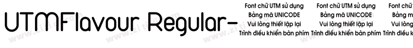UTMFlavour Regular字体转换
